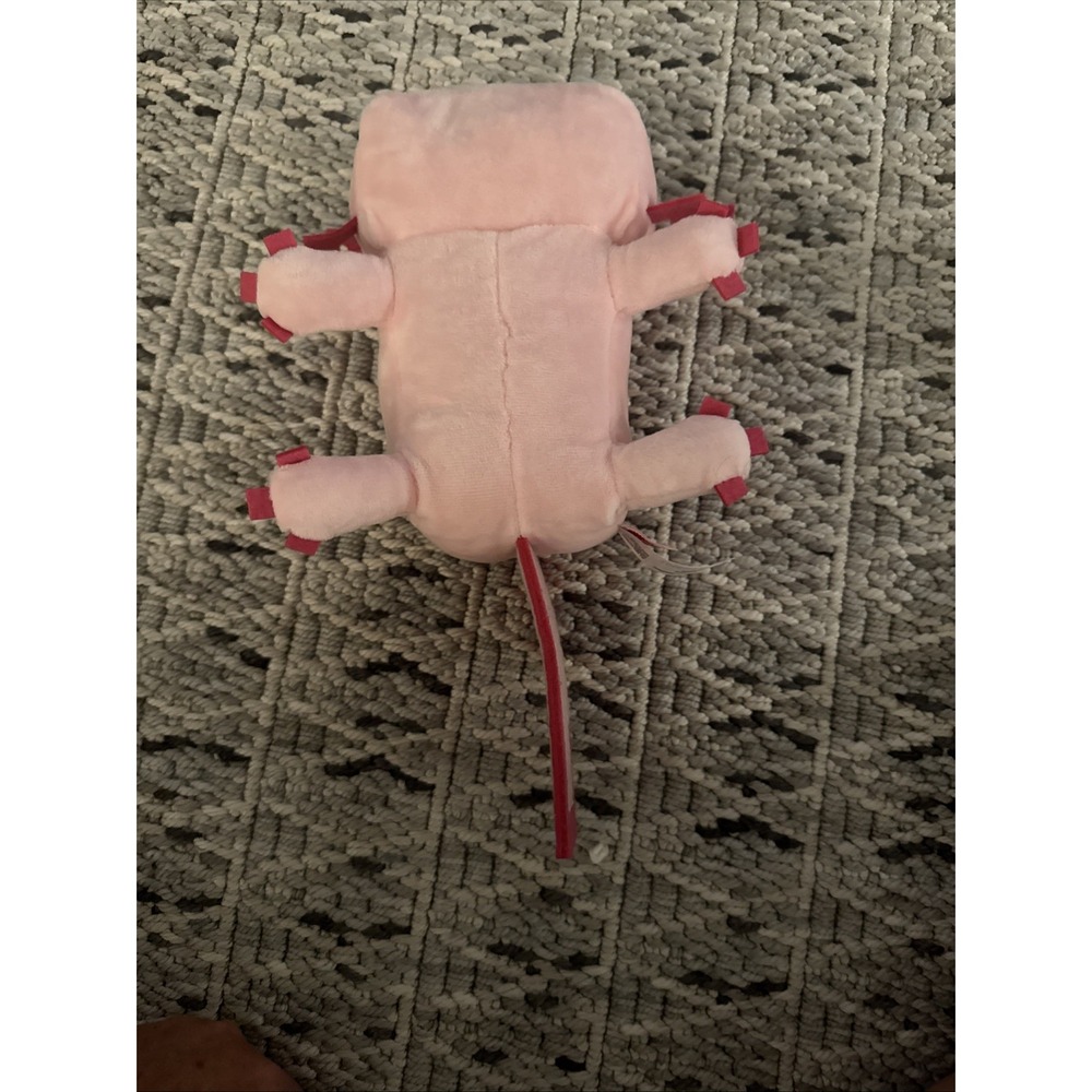 Mojang Minecraft Axolotl Plush Stuffed Animal Pink - Axolotl Plush Model NWOT - Picture 7 of 7